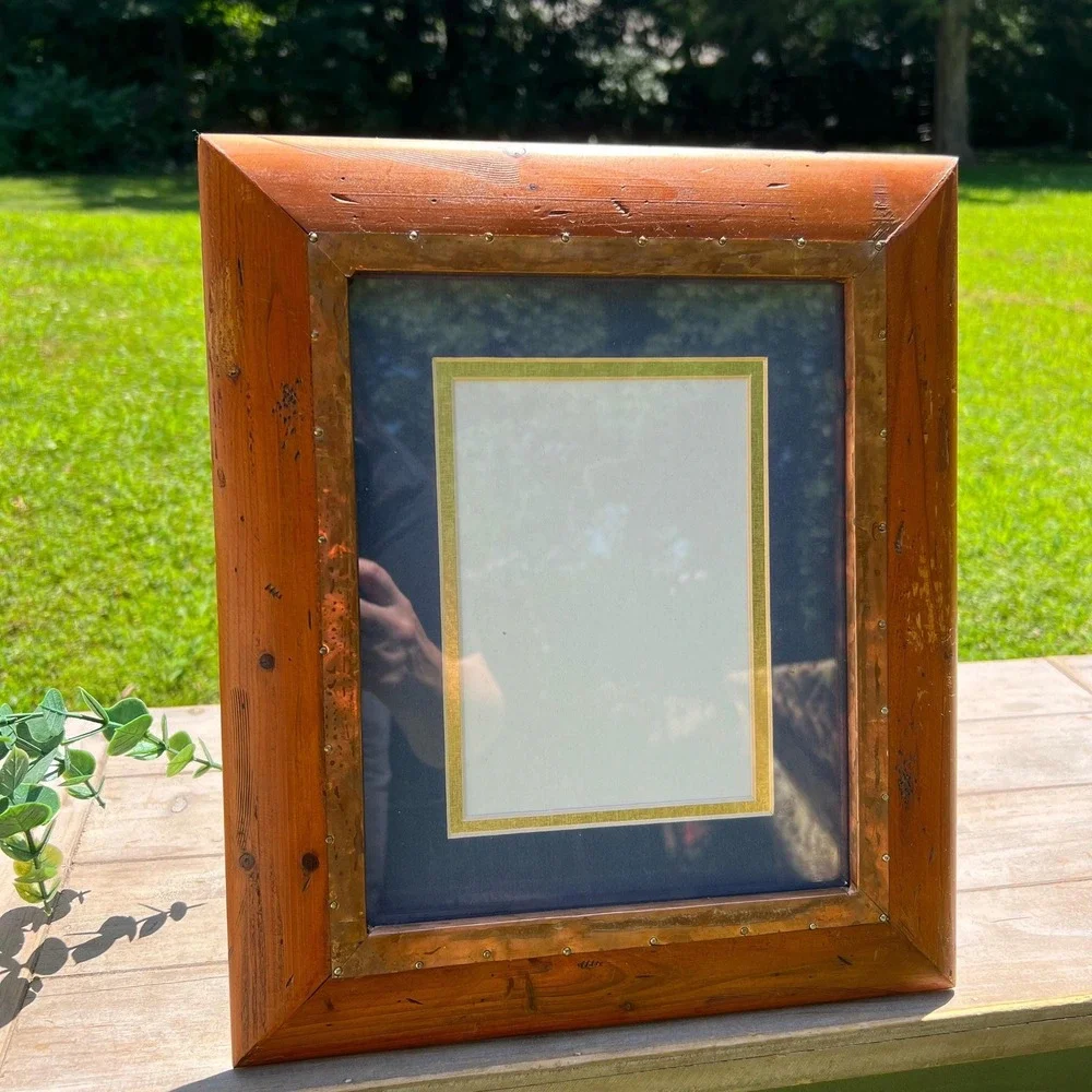 Wood and Copper Picture Frame | 5x7
